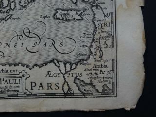 1608 HONDIUS Mercator Atlas map ST PAUL VOYAGES - Peregrinatio Pauli - Apostle 7