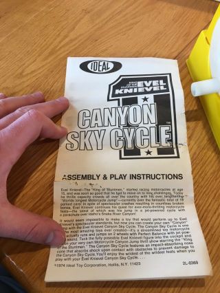 Evel Knievel Vintage Canyon Stunt Cycle 1970s Evil Toys Action Figure 6