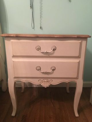 Ethan Allen Country French Nightstand Chest