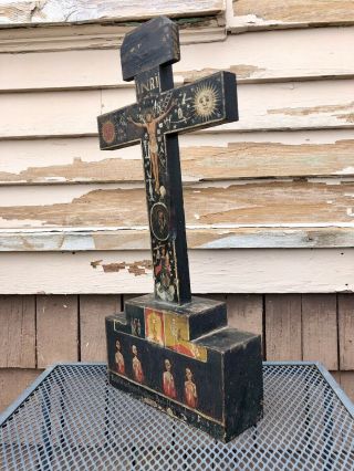 Cruz De Animas,  Cross Of The Souls,  Spanish Colonial 1849 Folk Art, 5