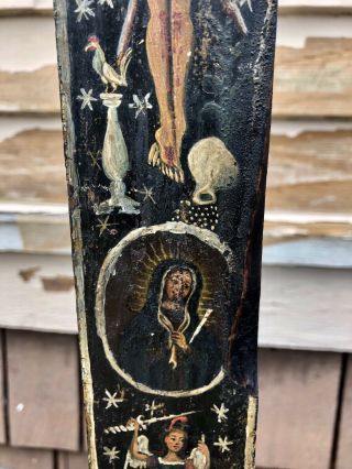 Cruz De Animas,  Cross Of The Souls,  Spanish Colonial 1849 Folk Art, 6