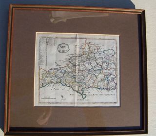 Antique County Map - Dorset / Dorseshire - Robert Morden - Framed & glazed 2