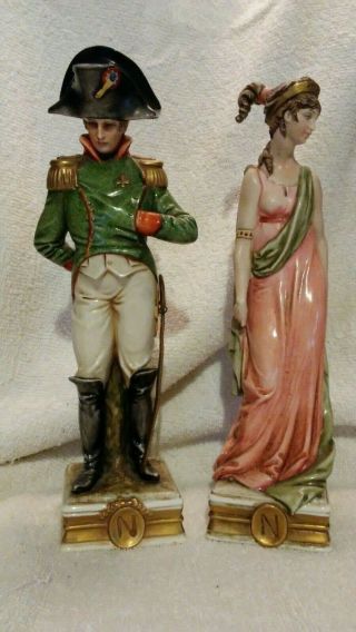 Capodimonte Napoleon And Josephine Bonaparte By Bruno Merli Vintage Italian