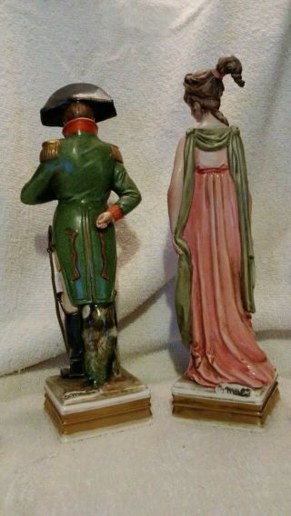 Capodimonte Napoleon and Josephine Bonaparte by Bruno Merli Vintage Italian 2