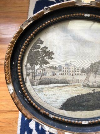 1797 ENGLISH SILK EMBROIDERED OF A TOWN OF THE LATE HENRY PELHAM 2