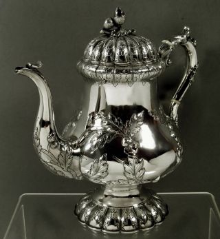 Jones Ball & Co.  Silver Coffee Pot 1854 - Listed 2 Years 3