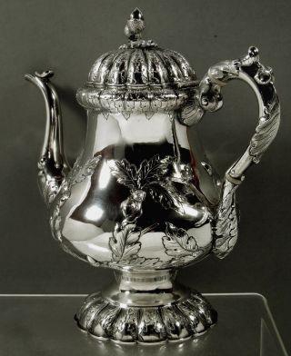 Jones Ball & Co.  Silver Coffee Pot 1854 - Listed 2 Years 4
