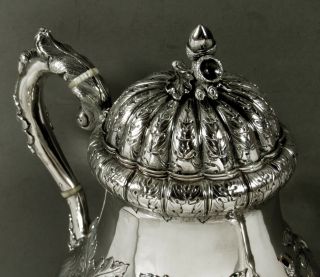 Jones Ball & Co.  Silver Coffee Pot 1854 - Listed 2 Years 6