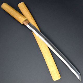 Antique Nihonto Japanese Katana Sword Wakizashi Kiyotoshi 清俊 W/shirasaya Nr