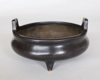 Chinese Antique Bronze Incense Burner Censer Xuande mark,  Qing dynasty 4