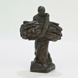 Cire Perdue Bronze Sculpture Of Female Harvester By Dalou For Susse Freres - Br