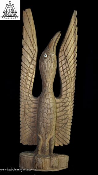 Stunning Fine Carved Covenant Bird,  1975 Indpdnt.  State,  Papua Guinea,  Png