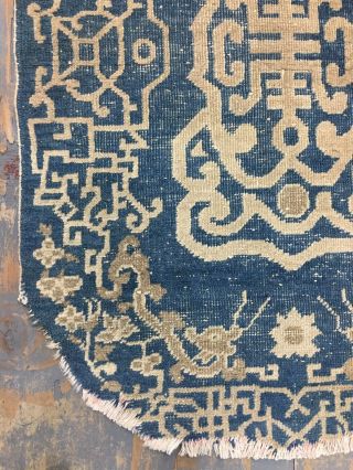 Old Antique Handmade Chinese Rug 4.  8x3.  1 Ft Shabby Chic 5