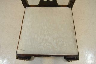 Stanley Mahogany Chippendale Chair Ball And Claw Feet Upholstered 6