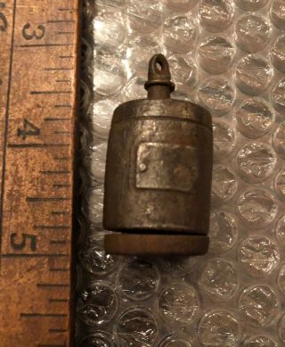 Antique Toy Cast Iron Cap Bomb Powder Keg Rare