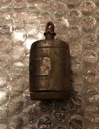 Antique Toy Cast Iron Cap Bomb Powder Keg RARE 3