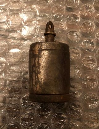 Antique Toy Cast Iron Cap Bomb Powder Keg RARE 4