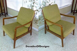 Ole Wanscher France & Sons/John Stuart Inc Easy Chair Fabric Stamped 2