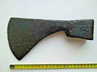 Ancient battle ax iron,  Kievan Rus - Vikings 12 - 14 century AD,  Museum piece 10