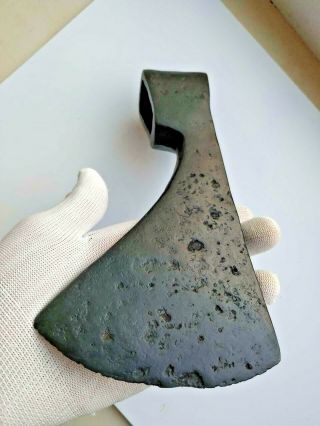 Ancient battle ax iron,  Kievan Rus - Vikings 12 - 14 century AD,  Museum piece 2