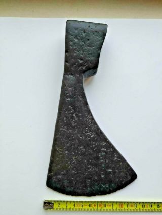 Ancient battle ax iron,  Kievan Rus - Vikings 12 - 14 century AD,  Museum piece 7