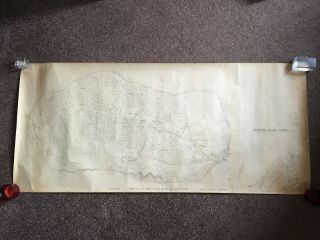 Map Of Brownsea Island,  Poole,  Dorset Date Unknown