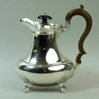 George V Antique Silver Coffee Pot Birmingham 1919 - 421 Grams