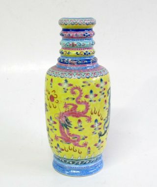 Fine Antique Chinese Porcelain Dragon Vase - Blue Seal Mark - Early 20th C. 2