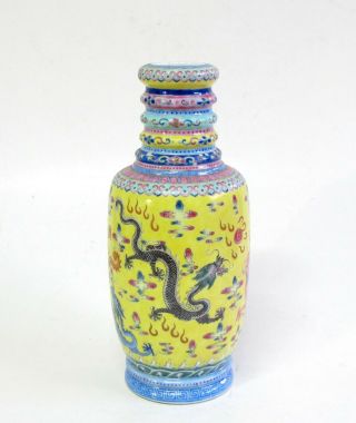 Fine Antique Chinese Porcelain Dragon Vase - Blue Seal Mark - Early 20th C. 3