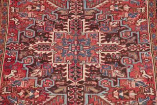 Top Deal Vintage 6x9 Geometric Heriz Serapi Persian Area Rug Oriental RED BLUE 5