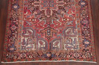 Top Deal Vintage 6x9 Geometric Heriz Serapi Persian Area Rug Oriental RED BLUE 6