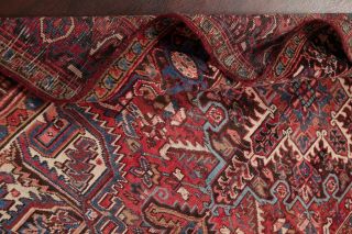 Top Deal Vintage 6x9 Geometric Heriz Serapi Persian Area Rug Oriental RED BLUE 9