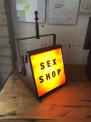 Vintage Retro 1950’s 60’s Sex Shop Soho Theatre Light Display Furse Tv Film Prop