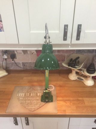 Industrial chic vintage 2 arm anglepoise lamp in 10