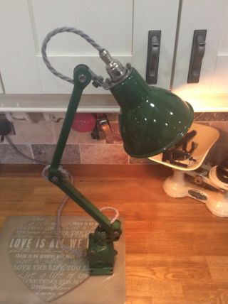 Industrial chic vintage 2 arm anglepoise lamp in 11