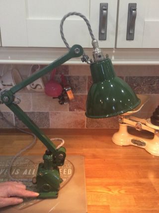 Industrial Chic Vintage 2 Arm Anglepoise Lamp In