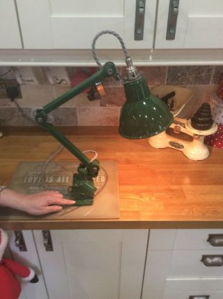 Industrial chic vintage 2 arm anglepoise lamp in 2