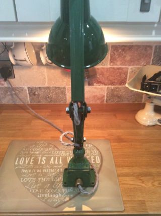 Industrial chic vintage 2 arm anglepoise lamp in 5