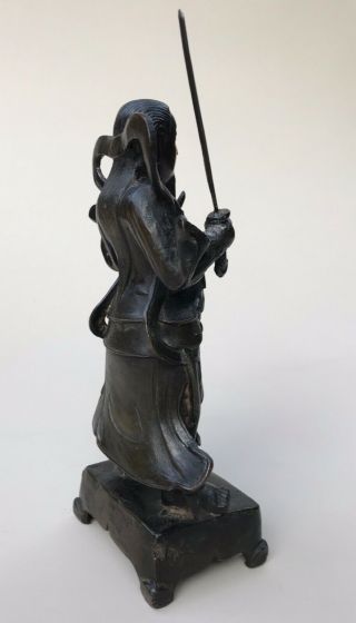 Antique Chinese Ming bronze Standing Figure Of Zhenwu 5