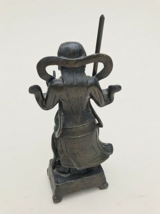 Antique Chinese Ming bronze Standing Figure Of Zhenwu 7