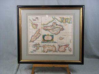 C1701 Hand Coloured Map Of British Islands By Robert Morden
