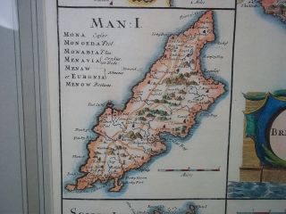 c1701 Hand Coloured Map Of British Islands By Robert Morden 4