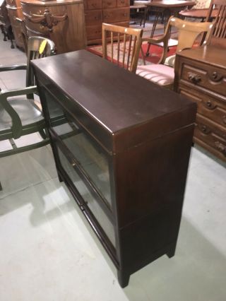 Antique Mahogany 4 Pc Globe Wernicke Stackable Barrister Bookcase 2