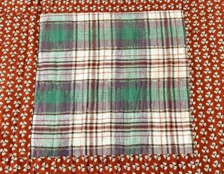Early Plaids Antique Sampler QUILT Broderie Perse Fabric STUDY Lecture 7