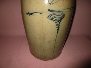 Antique 19th C Stoneware Red Wing Midwestern 6 Gal Bee Sting Churn Crock Rare 7