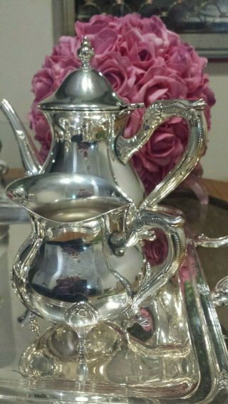 3165g MASTERPIECE STERLING SILVER PLAIN COLONIAL STYLE COFFEE TEA SET 6 ITEMS 3