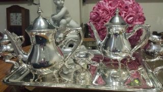 3165g MASTERPIECE STERLING SILVER PLAIN COLONIAL STYLE COFFEE TEA SET 6 ITEMS 8