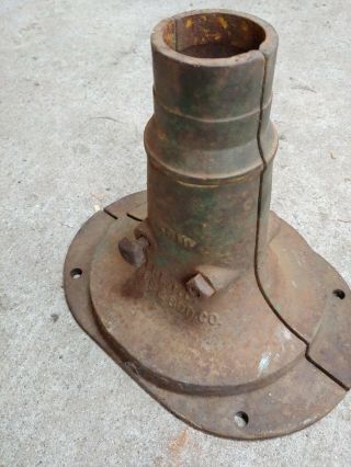 Rare Vintage Antique F.  E.  Myers Well Pump Base Barn Water Pump Stand Farm Decor 3