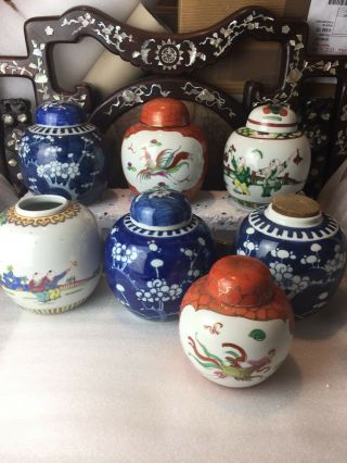 7 Antique Chinese Ginger Jar 2