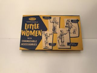 Rare Vintage 1950s Peco Deluxe Little Women Four - Figure Set